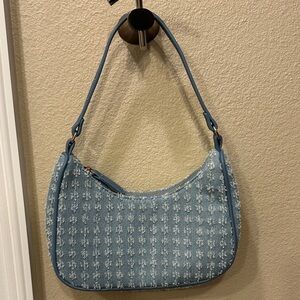 Denim shoulder bag